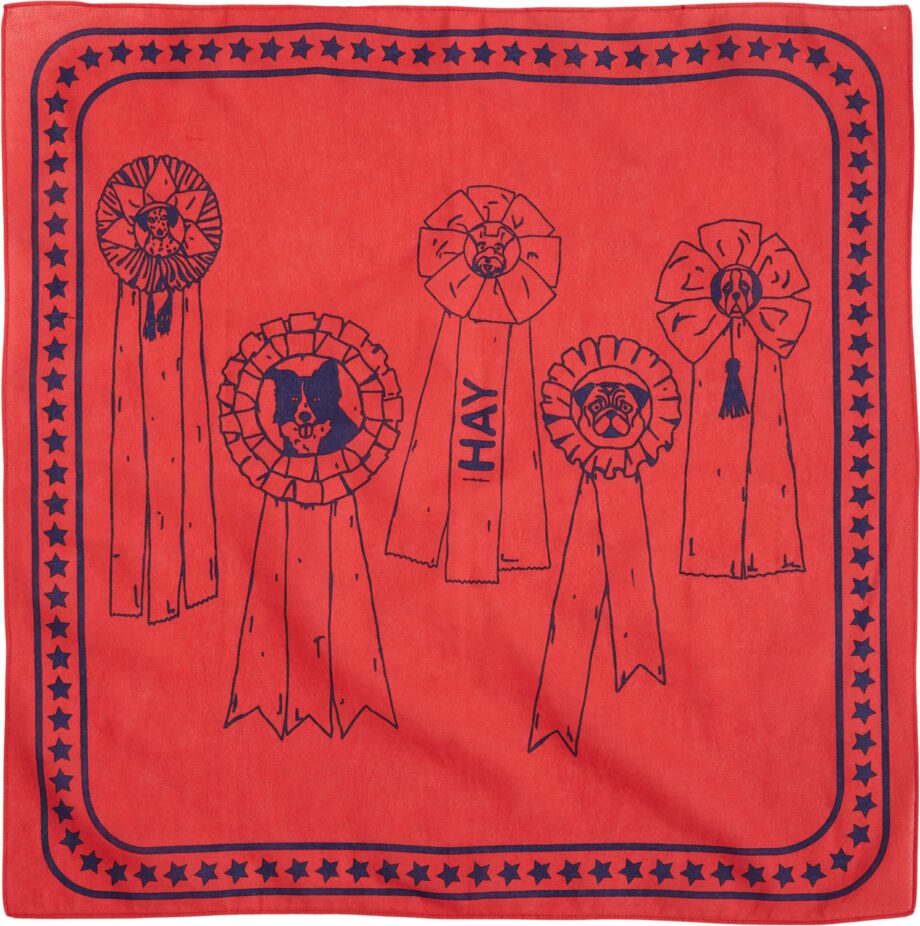 HAY Dogs Scarf55 x 55-red